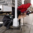 We saw broken brollies in Brooklyn and snapped off spokes in SoHo as we battled though a fierce New York rainstorm last Winter.