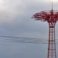 Remembering the wonderfully precarious Coney Island Parachute Jump Here’s the remains of the famous Parachute Drop in Coney Island, Brooklyn, New York. Standing 262 feet (80 m) tall and weighing 170 tons, the amusement ride was once known as...