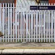 Condemned to an eternity of waiting for trains that they can never board are these life-size bronze sculptures of three passengers on Brixton railway station, south London.