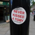 Street signs, stickers and graffiti, London July 2010 A collection of street signs and graffiti seen around London. Can’t complain about the sentiments contained in this sticker seen near Carnaby Street, W1.