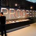 OMA Progress architecture exhibition at the London Barbican The first UK major show to showcase the work of co-founder Rem Koolhaas’ 37 year old architectural practice, OMA/Progress was a fascinating way to spend a rainy London Saturday afternoon.