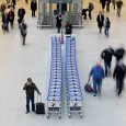 Photo of the day: trolleys, St Pancras station Photo taken on a Ricoh GX100 digital compact, with a slow hand-held exposure (0.4s). I leant the camera against a bannister to keep things sharp. I took a few photos of the scene (that’s...