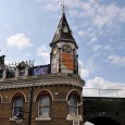 Brixton landmarks: the Brady’s clock tower, Atlantic Road. Brixton, London SW9 With its south facing hands seemingly doomed to display eighteen minutes to one forever, the clock on top of the old Brady’s public house on Atlantic Road, Brixton continues to stand...