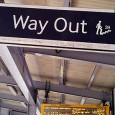 The 39 steps sign seen on Brixton railway station. Well, it amused me for a moment