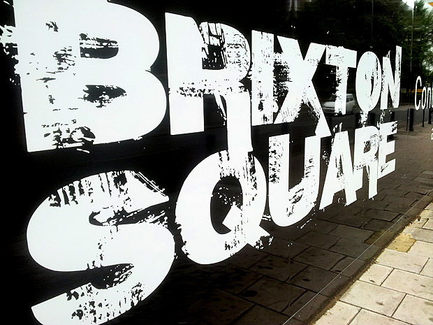 Brixton Square emerges on Coldharbour Lane, acquires suitably 'edgy' typeface