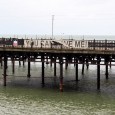 Hastings Pier continues to rust into the sea Tragically left rusting away since a calamitous fire in October 2010 destroyed almost all of its superstructure, the burnt out Hastings Piers cuts a tragic figure on the south coast of England.