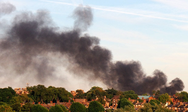 Smoke clouds seen over Brixton as Peckham school burns