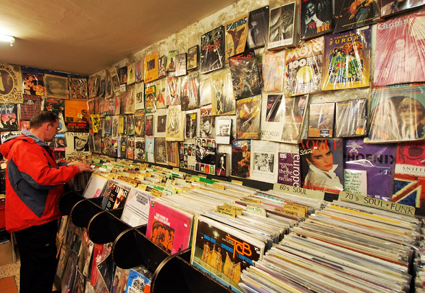 On The Beat Records, 22 Hanway Street, London W1 - a great old record store