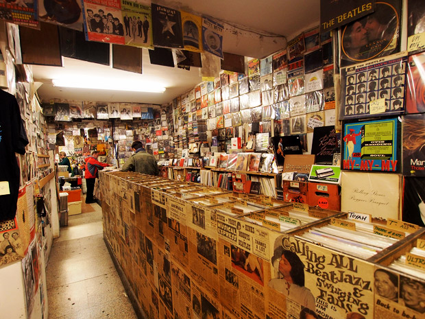 On The Beat Records, 22 Hanway Street, London W1 - a great old record store