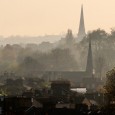 A misty afternoon in Brixton, south London The sun has finally broken though, but there’s still a lot of ground mist around, as you can see in this view looking towards Brockwell Park from central Brixton.