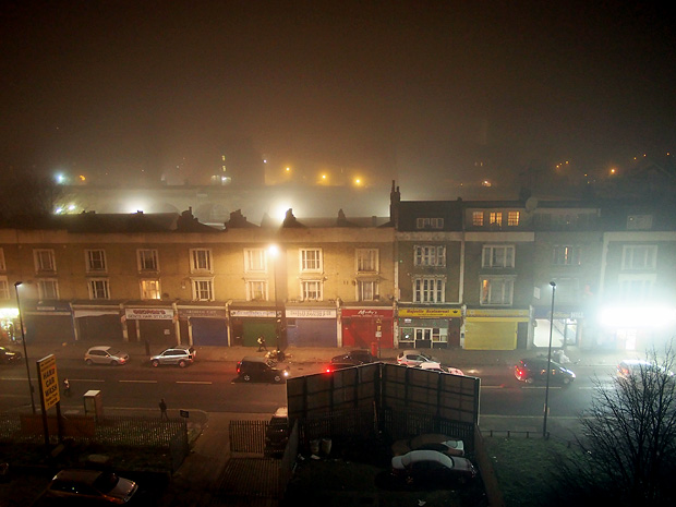 It's a cold, foggy night in Brixton tonight