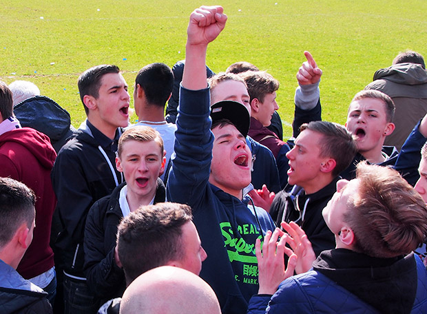 Dulwich Hamlet clinch promotion after nail-biting draw with Burgess Hill - and Champion Hill goes wild!