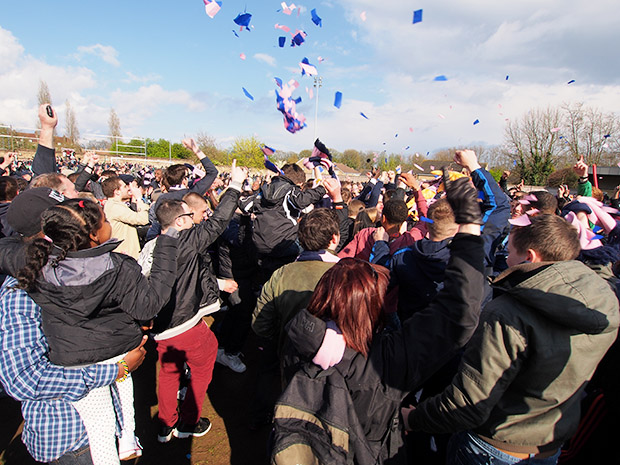 Dulwich Hamlet clinch promotion after nail-biting draw with Burgess Hill - and Champion Hill goes wild!