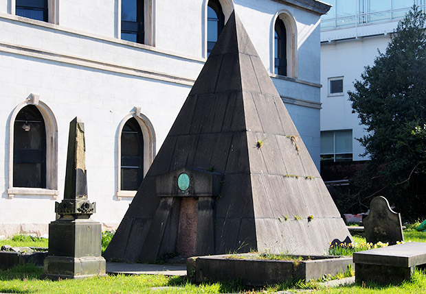 The curious Pyramidal tomb of William Mackenzie in Liverpool