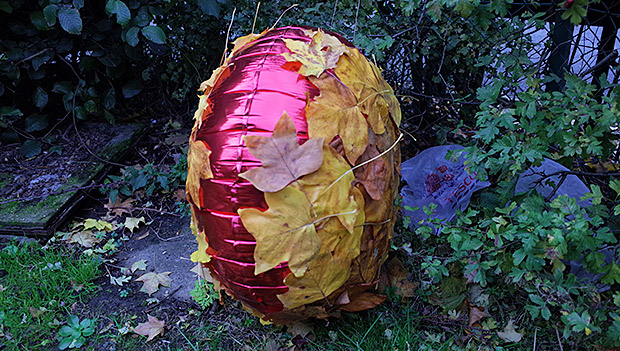Found art: the fabulous leaf balloon of Regents Park, London