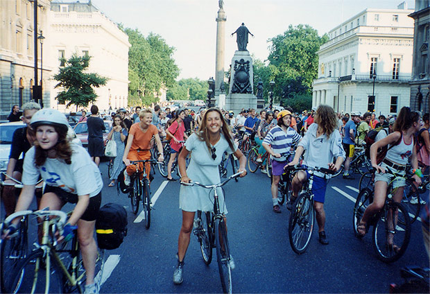 Critical Mass celebrates its 20th anniversary with a huge central London ride