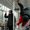 New York City subway dancers on the J train