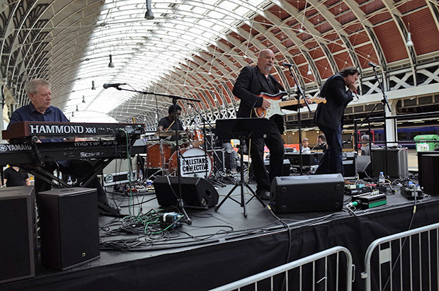Paddington station passengers get blasted by rock band, announcements rendered inaudible