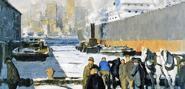 A visit to the National Gallery and a first look at George Bellows 'Men Of The Docks'