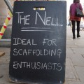 Nell Gwynne pub, Strand, London - ideal for scaffolding enthusiasts