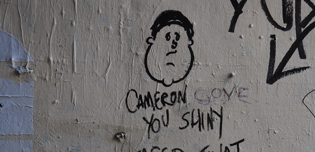 Graffiti of the day: 'Cameron, you shiny faced...'