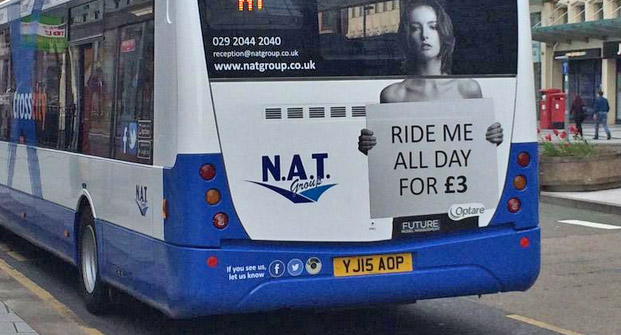 Twitterstorm erupts after Cardiff bus service launches with spectacularly bad sexist advertising
