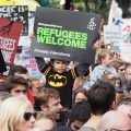 Banners, slogans and faces in the crowd: Solidarity with Refugees March photos