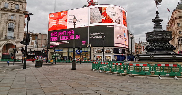 Deserted London: the empty streets of Soho, Leicester Square, Piccadilly Circus and Trafalgar Square, June 2020