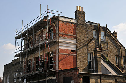 Russell Hotel, 189, Brixton Road and Caldwell Street, Brixton, Lambeth, London