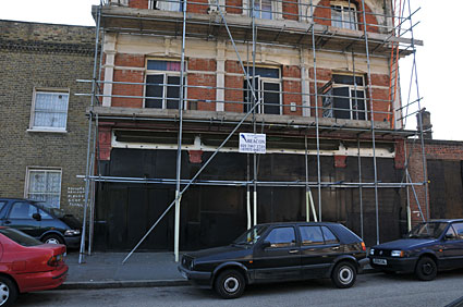 Russell Hotel, 189, Brixton Road and Caldwell Street, Brixton, Lambeth, London