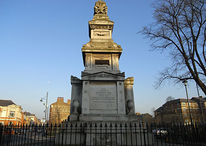 William Budd and Budd family memorial by  St Matthew's church, central Brixton, Lambeth, London, England