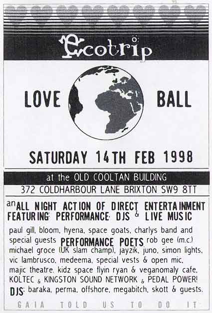 Ecotrip Love Bar at Cooltan, Feb 1998
