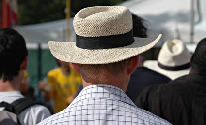 Straw hat, Lambeth Country Show, Brockwell Park, Herne Hill, London 15th-16th July 2006