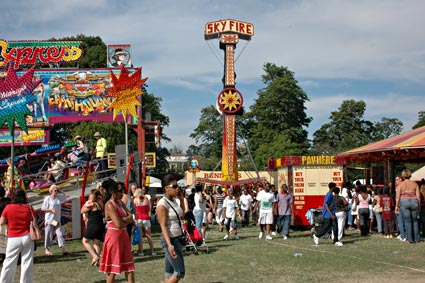Fairground view, Brockwell Park, Herne Hill, London 15th-16th July 2006
