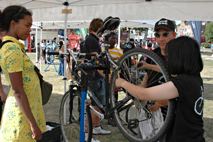 Bike doctor, Lambeth Country Show, Brockwell Park, Herne Hill, London 15th-16th July 2006