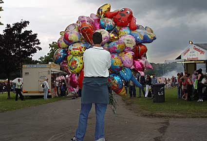 Balloon seller, Lambeth Country Fair, Brockwell Park, Herne Hill, London 17th-18th July 2004