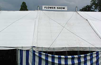 Flower show tent, Lambeth Country Fair, Brockwell Park, Herne Hill, London 17th-18th July 2004
