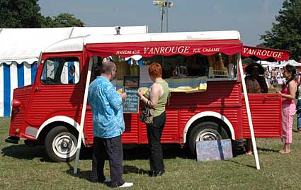 Van Rouge, hand made ice cream van, Lambeth Country Fair, Brockwell Park, Herne Hill, London 16th-17th July 2005