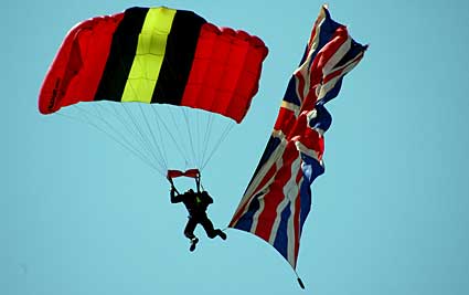 The Royal Artillery Parachute Display, Lambeth Country Fair, Brockwell Park, Herne Hill, London 16th-17th July 2005