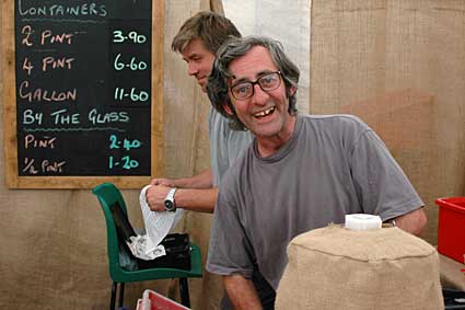 Chucklehead cider stall, Lambeth Country Fair, Brockwell Park, Herne Hill, London 16th-17th July 2005