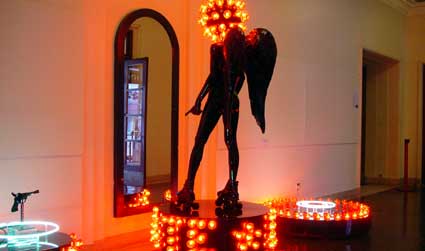illuminated sculpture, Lambeth Assembly Room, Art Expo by Bettie Morton Gallery, Brixton