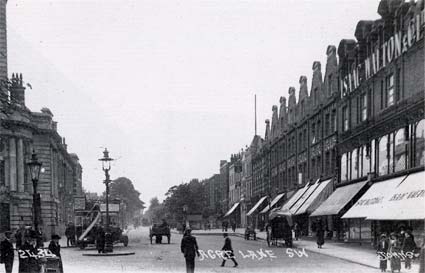 Looking west along Acre Lane, 1912