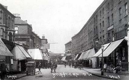Atlantic Rd, by junction with Coldharbour Lane Brixton, 1921