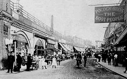 Atlantic Road by Pope's Road Brixton, 1900