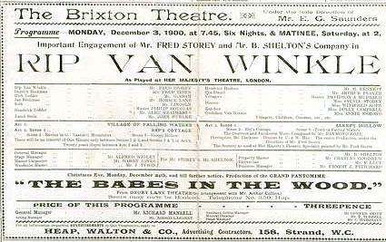 Brixton Theatre programmes