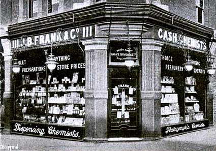 J.B.Frank and Co, Chemists, 111, Brixton Hill, Brixton