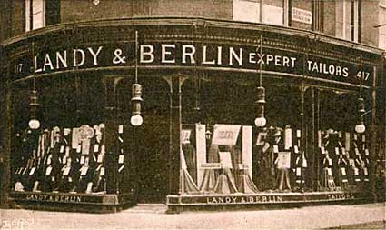 Landy and Berlin, ladies' tailors, 417 Brixton Road, Brixton, London