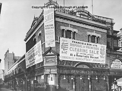 Brixton Road and Dorell Place, Brixton 1931