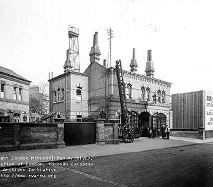 Brixton Old Fire Station, Ferndale Road, 1905