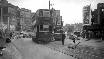 Corner of Gresham Road and Brixton Road, Brixton, 1950